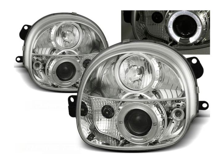 Angel Eyes koplampen Chrome geschikt voor Renault Twingo, Auto-onderdelen, Verlichting, Nieuw, Renault, Verzenden