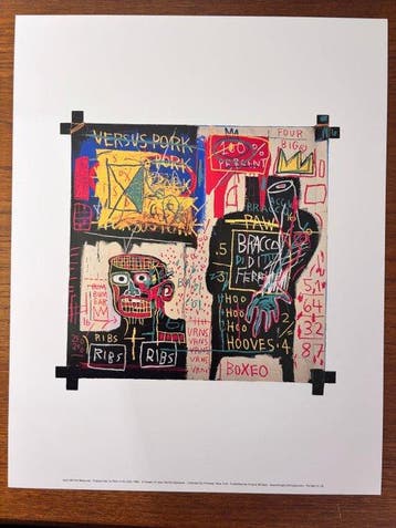 Jean-Michel Basquiat - The Italian Version of Popeye has no