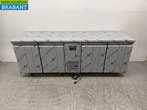 RVS Polar Verrijdbare Vrieswerkbank 4 Deuren 227,5 cm 230V, Ophalen of Verzenden