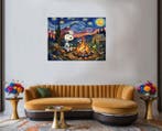 LuisonArt - Campeggio Post-Impressionista: Snoopy Sotto le