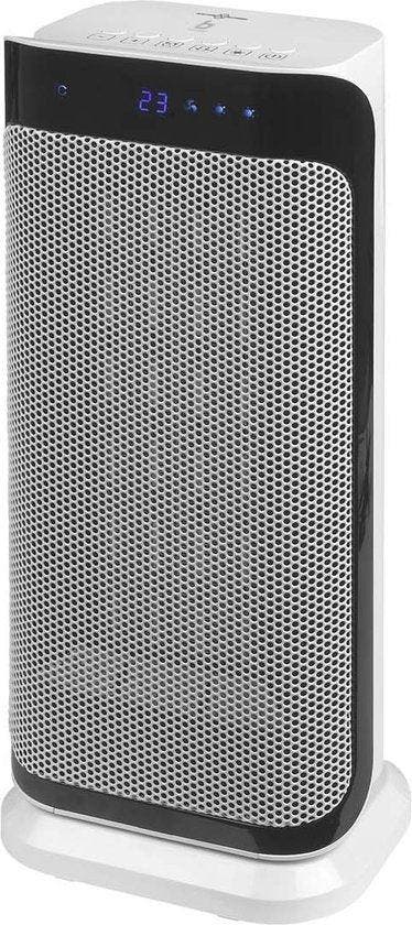 2dekans | Bo-Camp - Keramische kachel - Oscillerend -, Huis en Inrichting, Woonaccessoires | Klokken, Ophalen of Verzenden