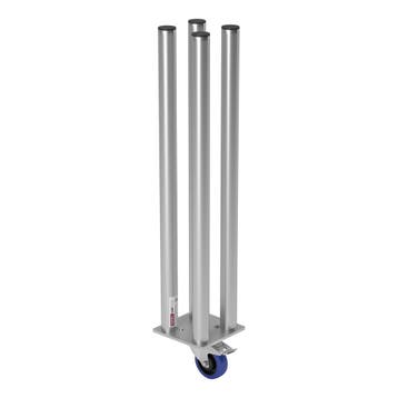 FORTEX STAGE750 Quattro poot met zwenkwiel/rem podiumhoogte, Verzenden