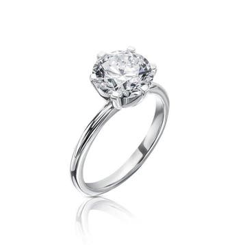 Bague de fiançailles - 14 carats Or blanc - 2.03ct. tw.