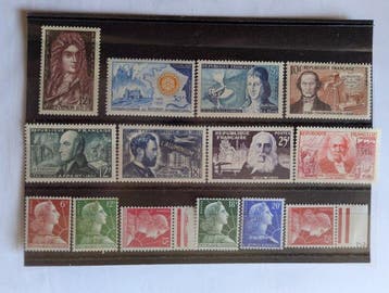 Frankrijk 1955/1959 - Lot van de 5 opeenvolgende volledige, Gestempeld