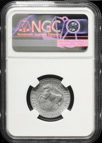 Duitsland, Westfalen 50 Pfennig 1921 - NGC AU58