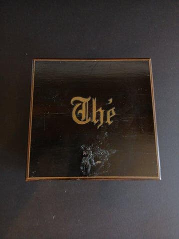 Doos (2) - Hout - Theedozen uit de 19e eeuw