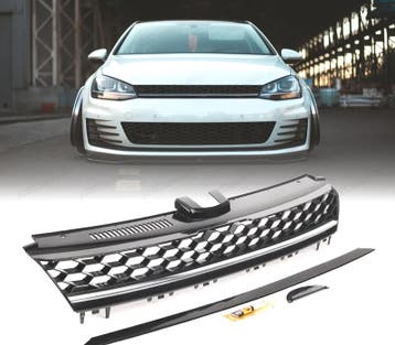 CALANDRE VOLKSWAGEN GOLF 7 12-17 LOOK R CHROMÉ SANS LOGO, Autos : Pièces & Accessoires, Verzenden