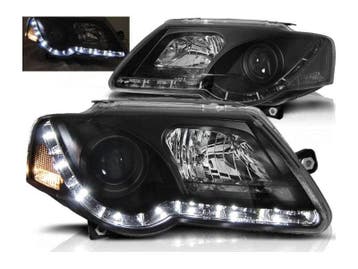 Koplamp units LED dagrijverlichting Black geschikt voor VW, Verzenden, Nieuw, Volkswagen