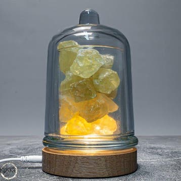 Natuurlijke kristallen geur lamp uit