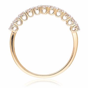 Ring - 14 karaat Geel goud - 0.43ct. tw. Diamant