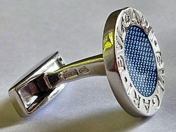 Bvlgari - Manchetknopen Zilver
