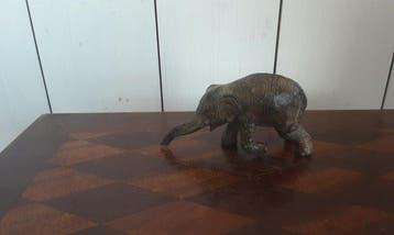 P. Chenet - Beeld, Olifant - 6.5 cm - Brons, Antiquités & Art