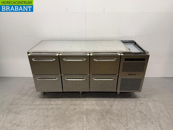 RVS Gram Koelwerkbank 6 Laden 173 cm 230V Horeca, Zakelijke goederen, Horeca | Keukenapparatuur, Ophalen of Verzenden