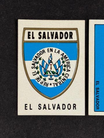 1970 Panini Mexico 70 World Cup, - Badge & Flag: El Salvador, Nieuw
