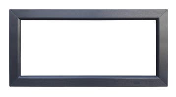 PVC raam vast b100xh50 cm Antraciet, Gevelraam of Ruit, Minder dan 80 cm, 80 tot 120 cm, Nieuw