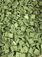Lego Briques - Lego 1x1 tile sand green 250 stuks