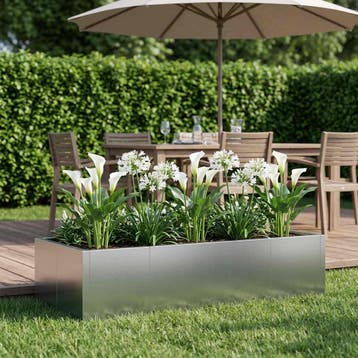 vidaXL Keermuur 6 st 200 x 100 x 50 cm Gegalvaniseerd staal, Tuin en Terras, Verzenden, Nieuw
