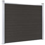 vidaXL Schuttingpaneel 180x146 cm HKC zwart, Verzenden, Nieuw