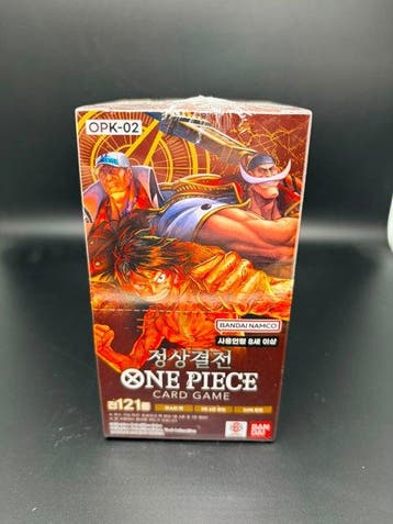 One Piece Card Game OPK-02 Paramount War Booster Box Korean, Nieuw