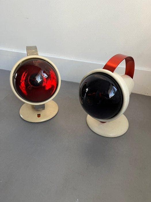 Philips - Lamp (2) - 7529 - Plastic, Glas - Philips, Antiek en Kunst, Curiosa en Brocante