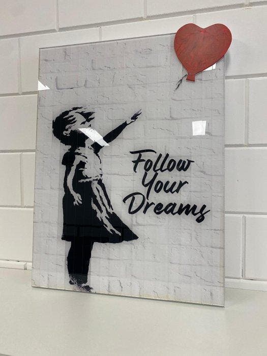 Mike Blackarts - Follow your dreams Artwork, Antiek en Kunst, Kunst | Schilderijen | Modern