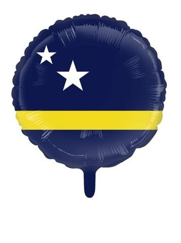 Curacao Helium Ballon Leeg 45cm, Verzenden, Nieuw