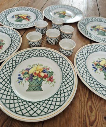 Villeroy & Boch - Ontbijtservies (12) - Basket - Porselein