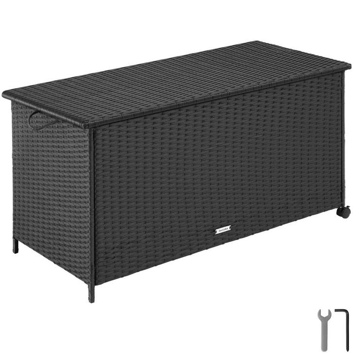 tectake Opbergbox Kuusamo, rotan, met aluminium frame en wie, Jardin & Terrasse, Jardin & Terrasse Autre, Envoi
