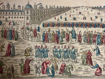 Anonyme (XVIII) - Vue de la grande cavalcade du Grand