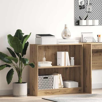 vidaXL Boekenkast 80x24x76 cm bewerkt hout artisanaal, Verzenden