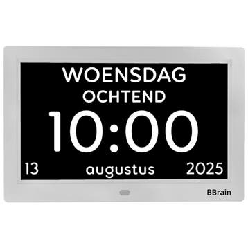 BBrain Analoge Dementieklok met WiFi – Herinneringen & Dagst, Verzenden