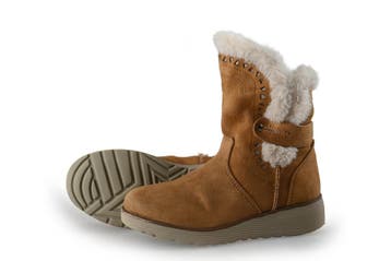 Skechers Enkellaarzen Meisjes in maat 30 Cognac, Verzenden, Jongen of Meisje, Schoenen, Skechers