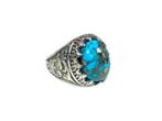 Turquoise - Zilver - Ring, Antiek en Kunst