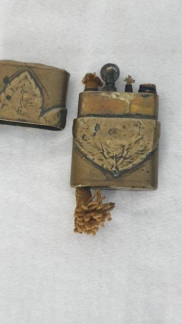Rare WWI Hybrid Trench Art Lighter (French Soldier/Sailo -