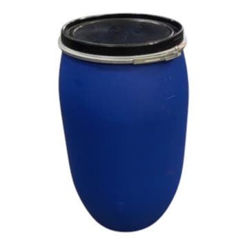 Vaten 200L kunststof dekselvat blauw KV004, Tuin en Terras, Nieuw
