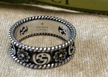 Sans prix de réserve - Gucci - Bague Argent - Bague Gucci en