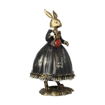sculptuur, Christmas Rabbit - 35 cm - Aluminium, Nieuw