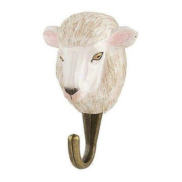 Kapstokhaak hout wandhaak kapstok Wildlife Garden SCHAAP, Nieuw