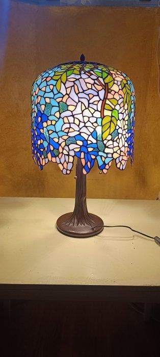 XXL - Lampe de table - Cristal plombé - Tiffany Style, Antiquités & Art, Art | Objets design