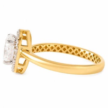 Verlovingsring - 14 karaat Geel goud - 0.75ct. tw. Diamant