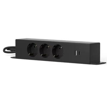 Stekkerdoos met USB - Verlengsnoer - Verlengkabel - 1,8M - Z, Verzenden, Nieuw