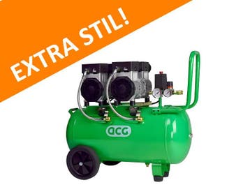 Compressor super stil met 24l &amp; 50l vat | ACG silent, Bricolage & Construction, Ophalen of Verzenden