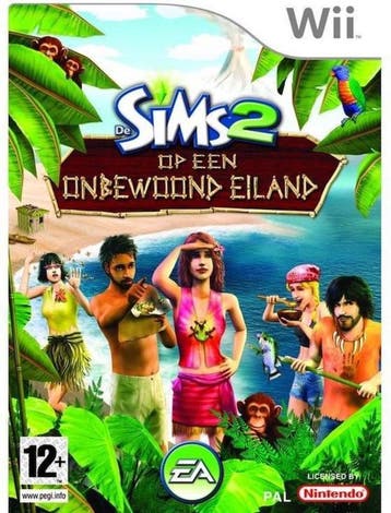 De Sims 2 op een Onbewoond Eiland (Wii Games), Games en Spelcomputers, Ophalen of Verzenden, Zo goed als nieuw