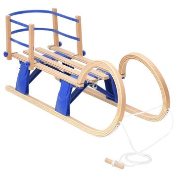 vidaXL Slee met rugleuning inklapbaar 110 cm multiplex, Enfants & Bébés, Jouets | Extérieur | Traîneaux, Verzenden