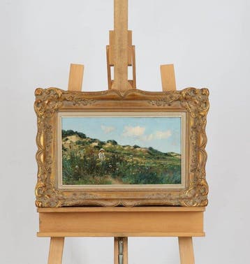 Nederlandse school (XX) - Meisje in de duinen