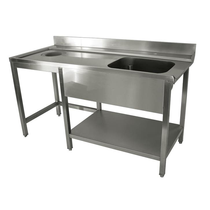 Aanvoertafel | RVS | Links | 1 Spoelbak | Stortgat +, Zakelijke goederen, Horeca | Keukenapparatuur, Nieuw in verpakking, Verzenden