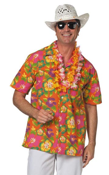 Hawaii Blouse Oranje, Verzenden, Nieuw