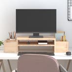 vidaXL Monitorstandaard 70x27,5x15 cm massief grenenhout, Computers en Software, Verzenden, Nieuw