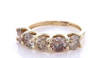 Zonder minimumprijs - Ring - 14 karaat Geel goud - 2.15ct.