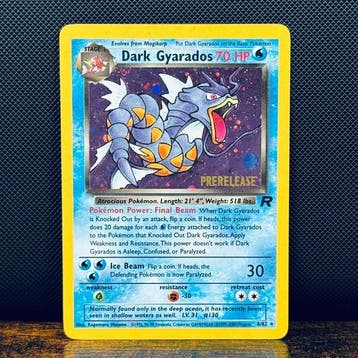 Pokémon Card - Dark Gyarados Prerelease Holo 25 – Pokémon, Nieuw